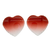 Red Heart Diamond Cut Lenses for Acetate Frames