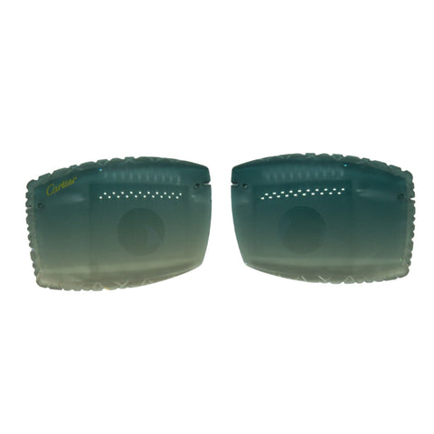 Ocean Teal Diamond Cut Lenses for Acetate Frames