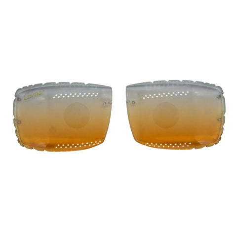 Orange Sunset Diamond Cut Lenses for Big C Frames