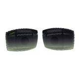 Black Smoke Diamond Cut Lenses for Big C Frames