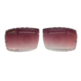 Pink Diamond Cut Lenses for Big C Frames