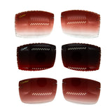 Deep Red Diamond Cut Lenses for Big C Frames