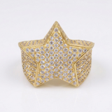 Iced Out Star Ring