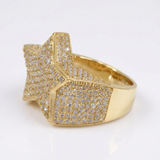 Iced Out Star Ring