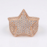 Iced Out Star Ring